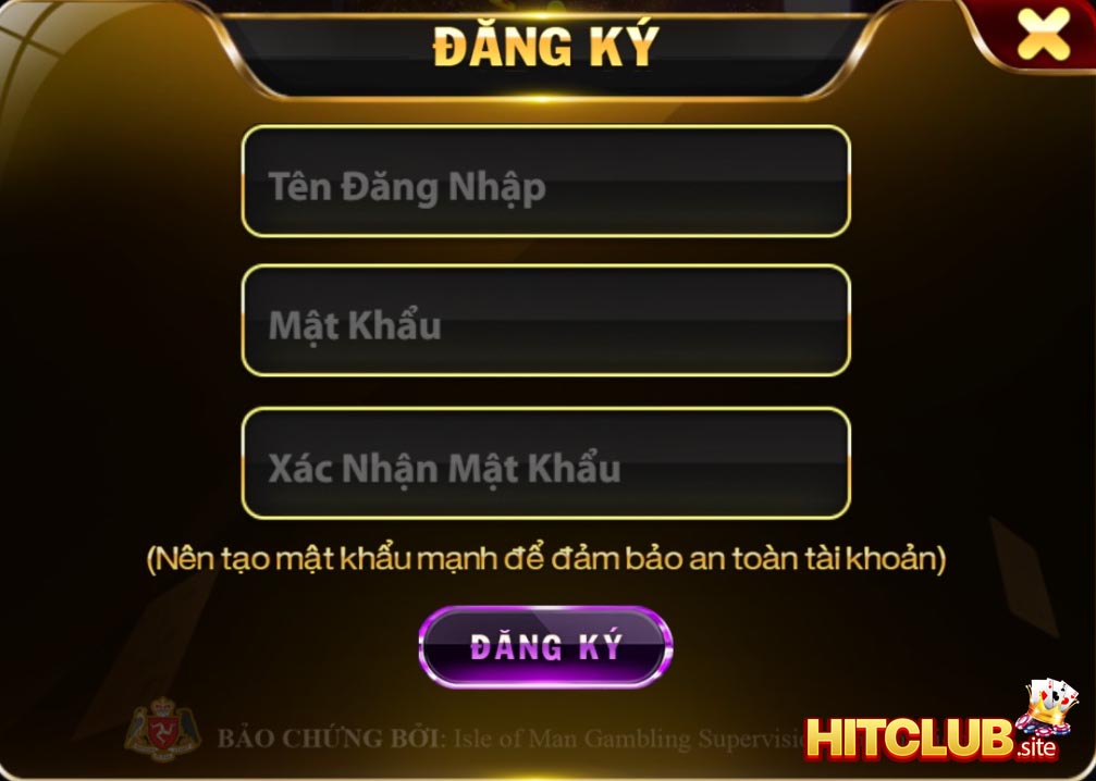 Hướng dẫn đăng ký cổng game Hitclub