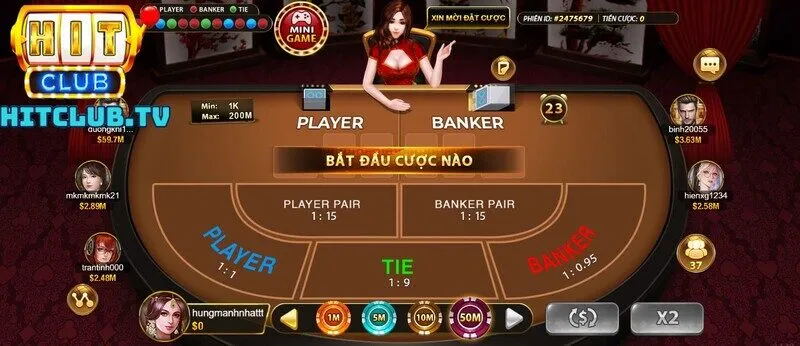 Lý do nên chơi game baccarat Hit Club