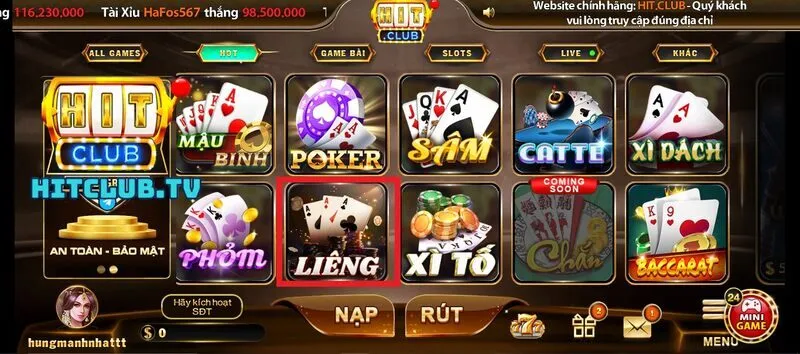 Hướng dẫn bạn mới luật chơi Liêng Hit Club