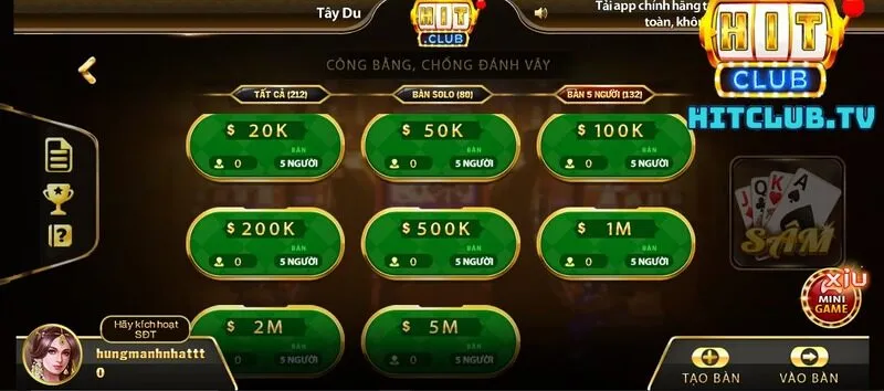 Mách bạn mẹo chơi Sâm Hit Club không bao giờ thua