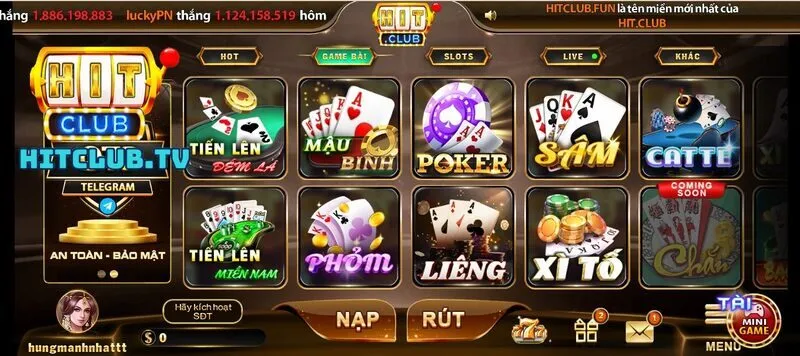 Hướng dẫn các bước chơi Tiến lên miền nam Hit Club chắc chắn ăn tiền