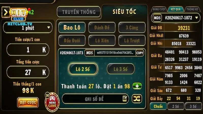 Một số điểm nổi bật của trò chơi Lô đề Hit Club