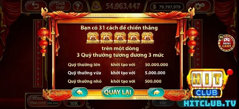 Luật chơi game thần tài Hit Club